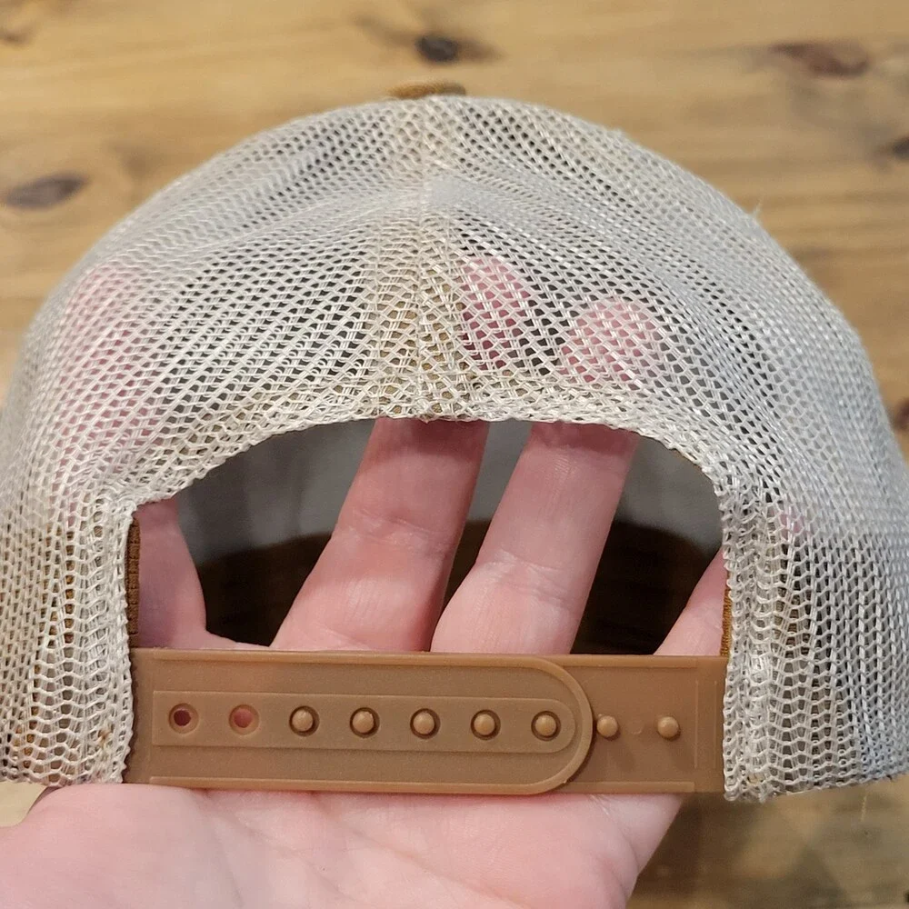 Brixton Hat Cap Snapback Brown Mesh Back Trucker Patch One Size Adjustable